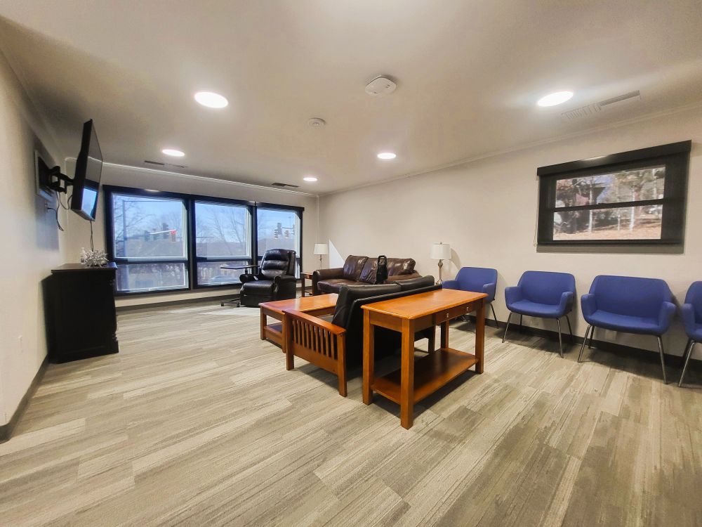 Simulated living room at the Occupational Therapy House