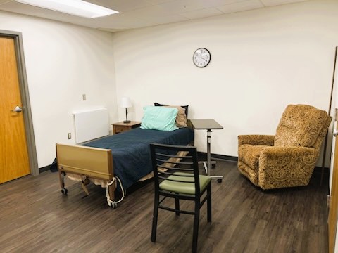Accessible bedroom at UAMS